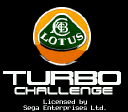Lotus Turbo Challenge Title Screen
